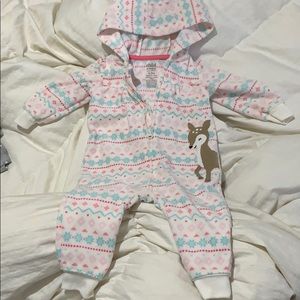 Fleece Hooded onesie